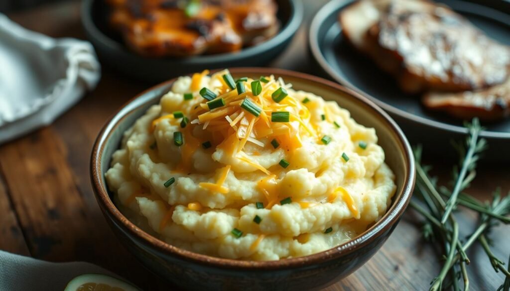 cheesy cauliflower mash recipe