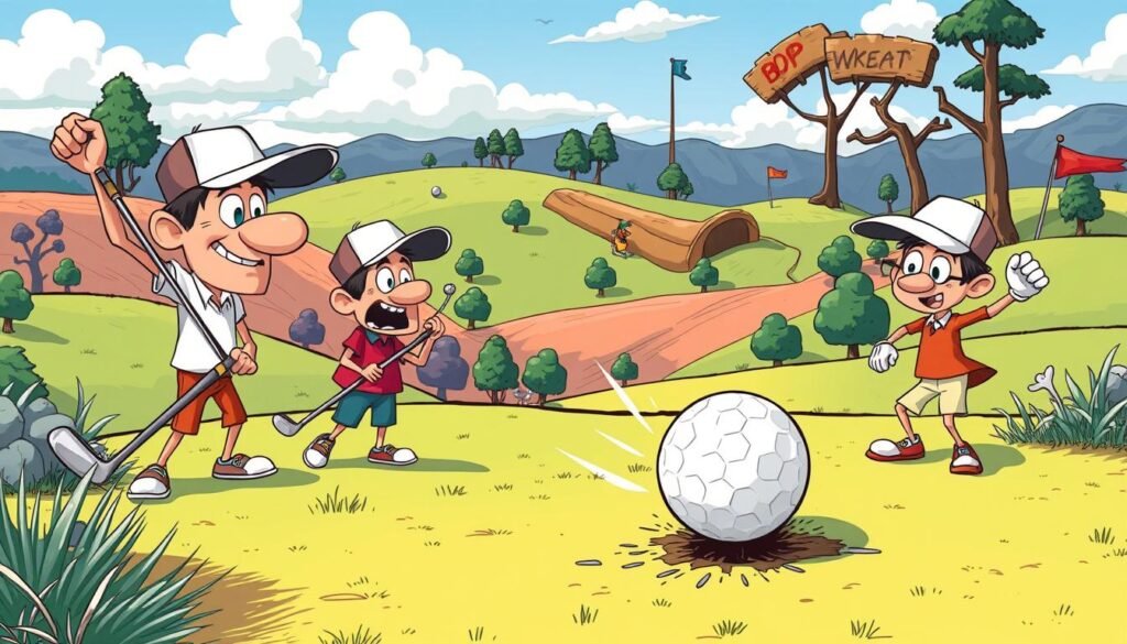 comedy manga in golf adventure