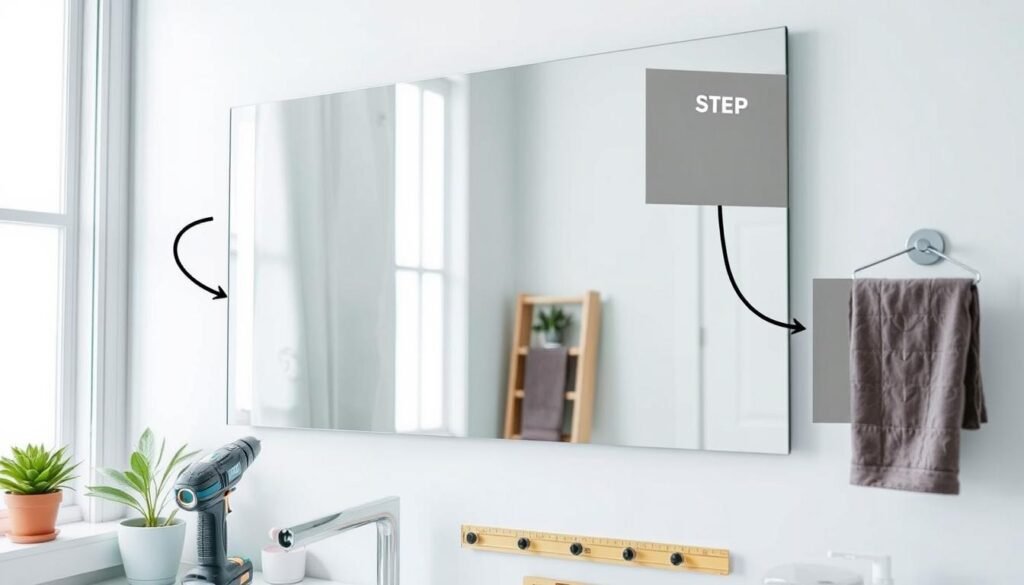 installation tips for wall mounted makeup mirror