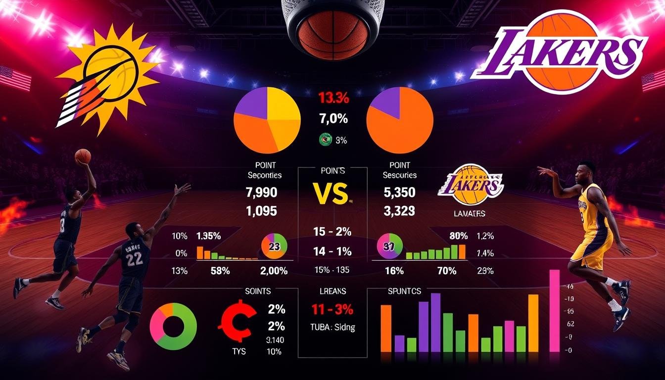 phoenix suns vs lakers match player stats