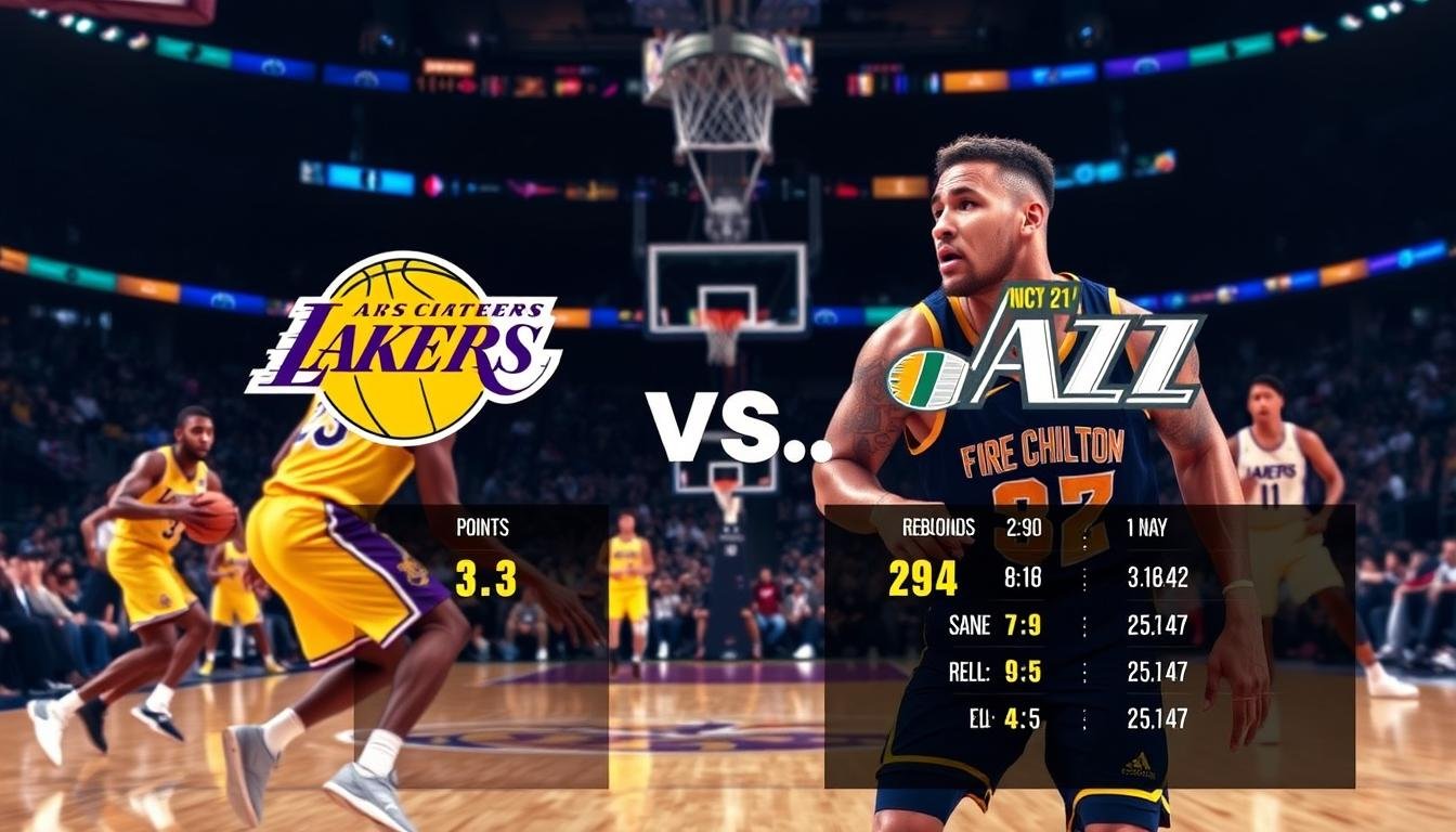 lakers vs utah jazz match player stats